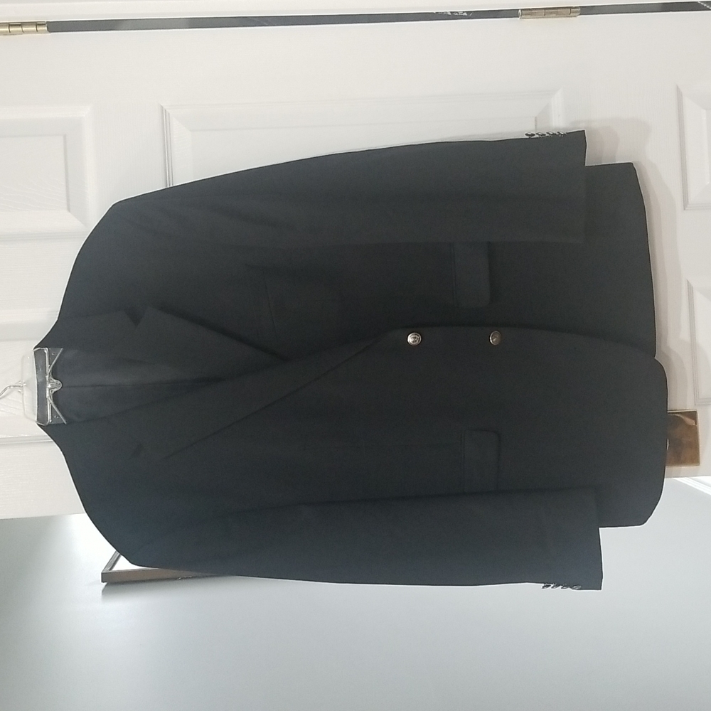 Chaps Wool Black Blazer Jacket - image 1